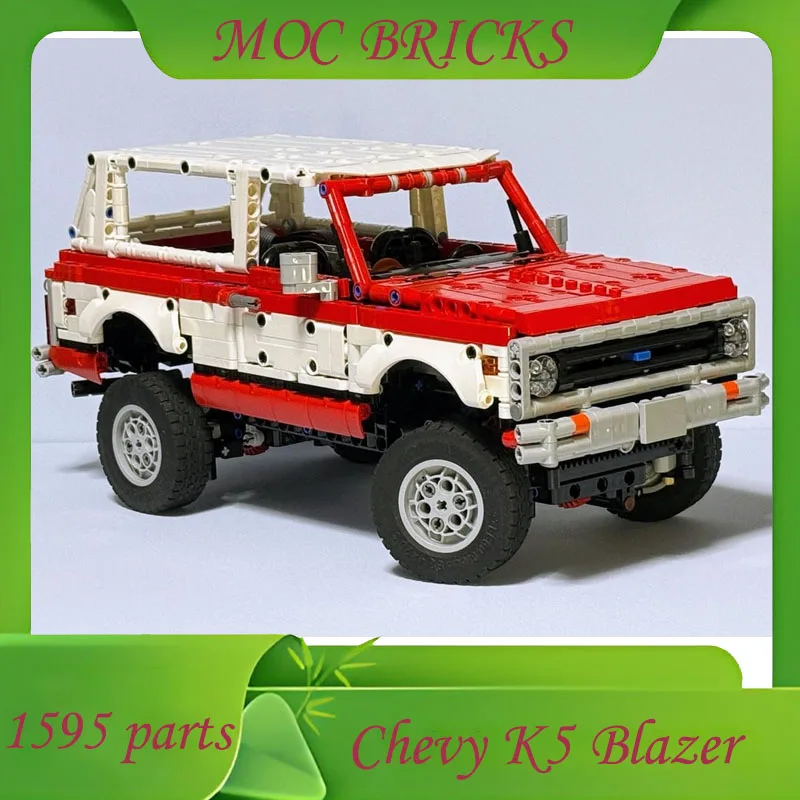 

НОВЫЙ MOC Внедорожник Chevy K5 Blazer Динамическая обновленная версия Модель Строительные блоки DIY Кирпичи Сборка Детские подарки на день рождения