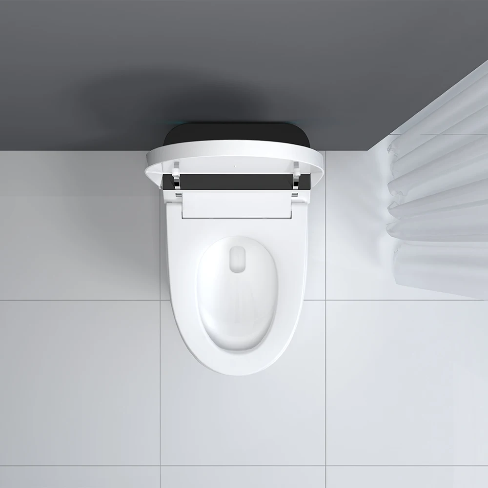 Automatic Luxury Smart Toilet One-Piece Auto Flush WC Remote Control Feature Water Spray Bathroom