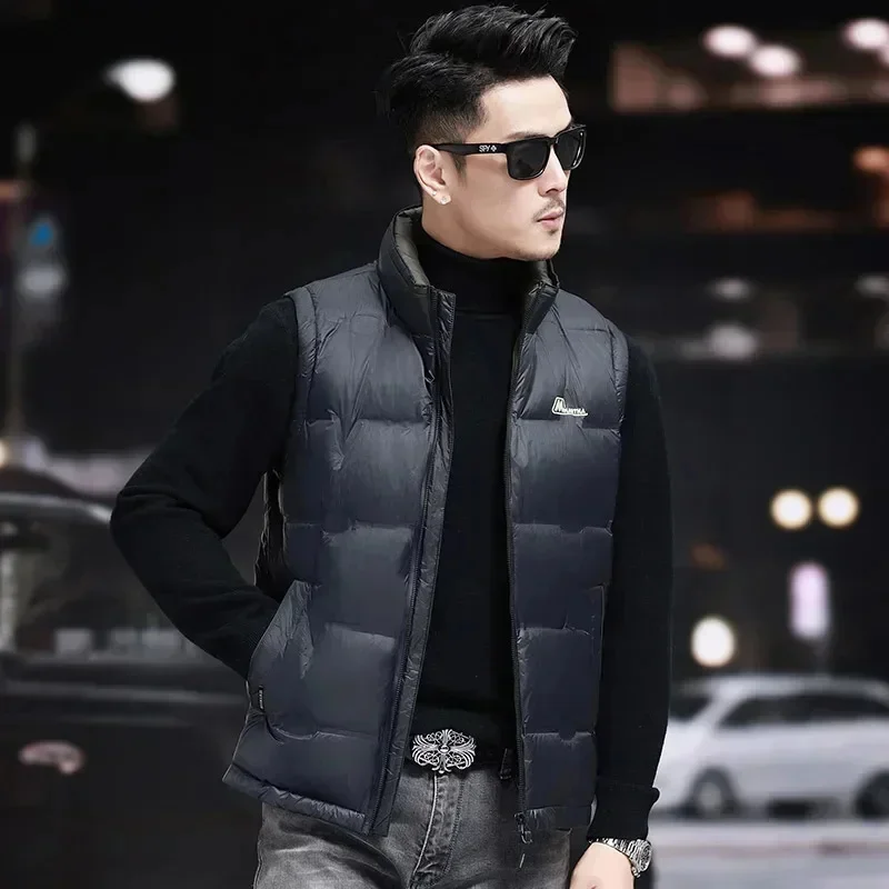 COZOK Designer Clothing Sleeveless Jacket men Lightweight Down Winter Thickened Vest High-end Luxury Filling Goose Men's