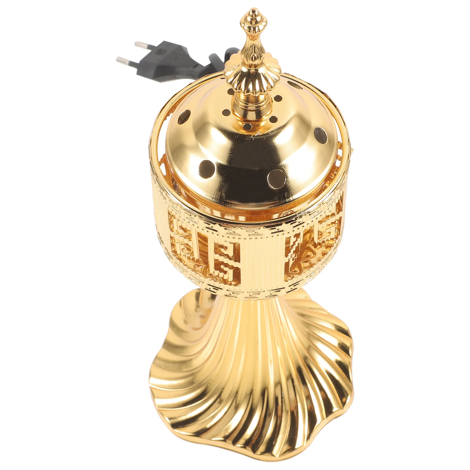 

Plug in Incense Burner Metal Vintage Style Electric Censer for Home Aroma Relaxation Portable Burner Ornament Incense Holder
