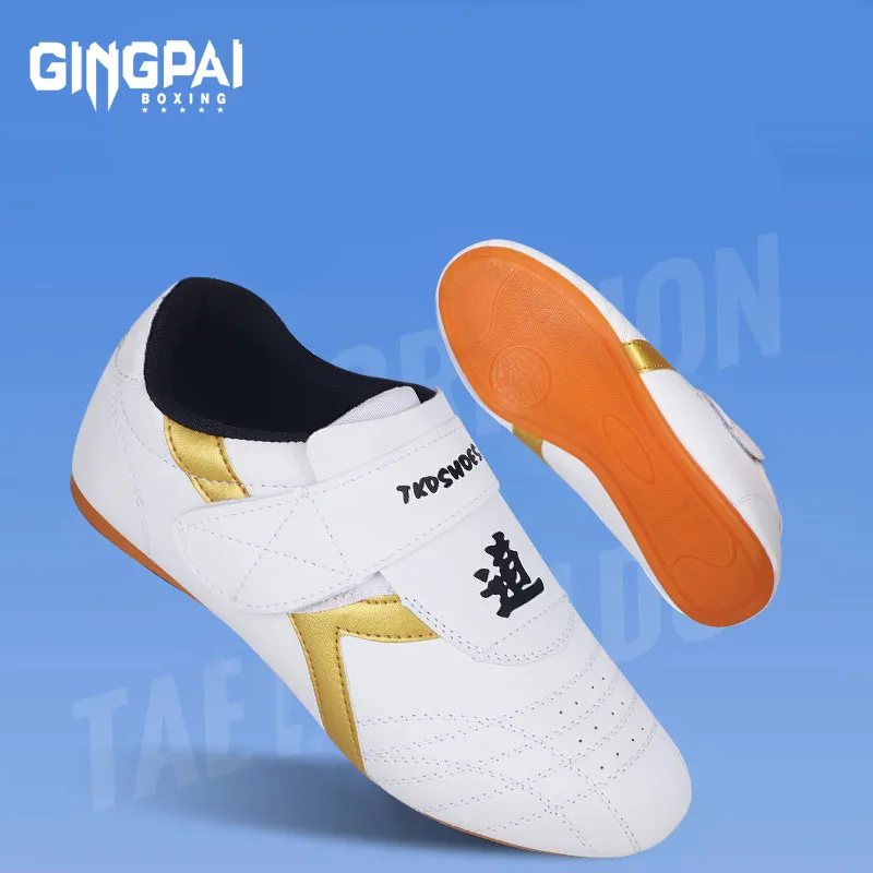 Taekwondo Shoes Breathable Kung Fu Shoes Taichi Karate Martial Arts Wrestling Sneaker Adult Children Soft Sole Sport Shoes