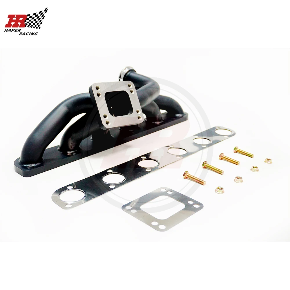 HP RACING Black Ceramic Coating 42mm OD E30/E30ix/E28/E34/E10 chassis Turbo Manifold