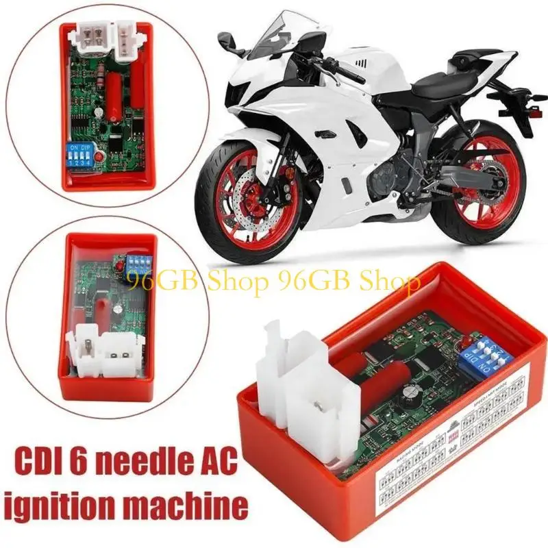 96GB CONDITIONING CDI Box With WHIRLS Constraint 6 Pin Double Connection For 110CC 300CC 4 Attack Engines UTV Dirt Cycle Cart