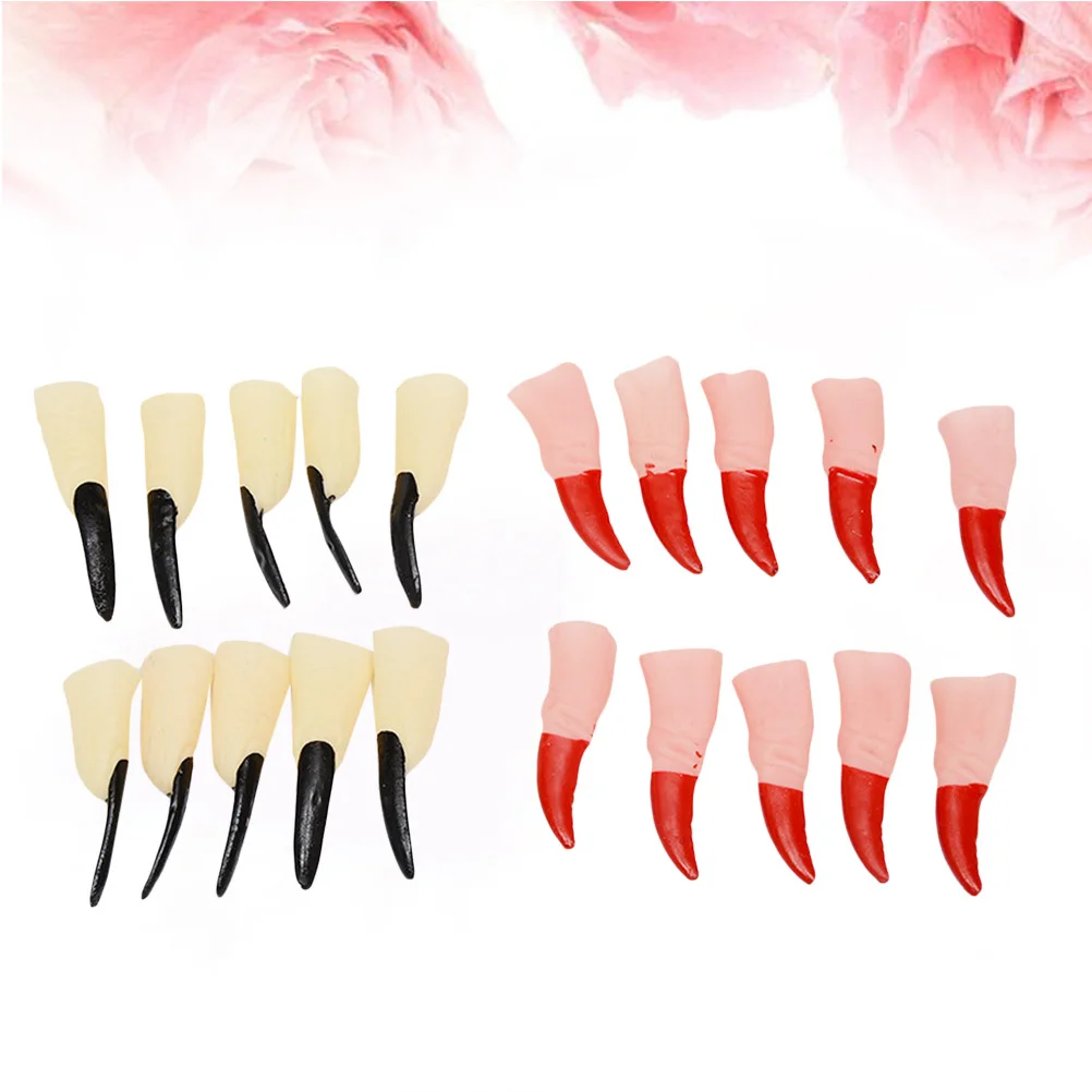 20 قطعة الساحرة وهمية إصبع الرعب مسمار تصميم حجم واحد يناسب معظم هالوين حفلة تنكرية خدعة الدعائم الديكور لشريط منزل الأشباح