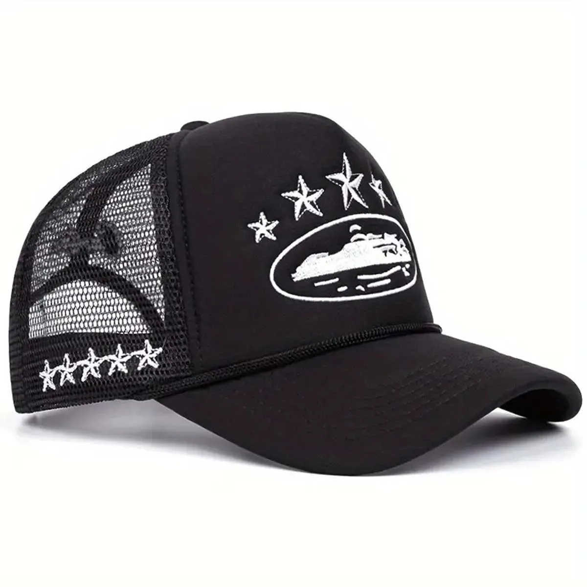 Unisex Männer Frauen Kappe Pentagramm Stickerei Baseball Netzkappen Frühling Sommer Outdoor Verstellbare Freizeithüte Sonnenschutzhut CJCYMZ103