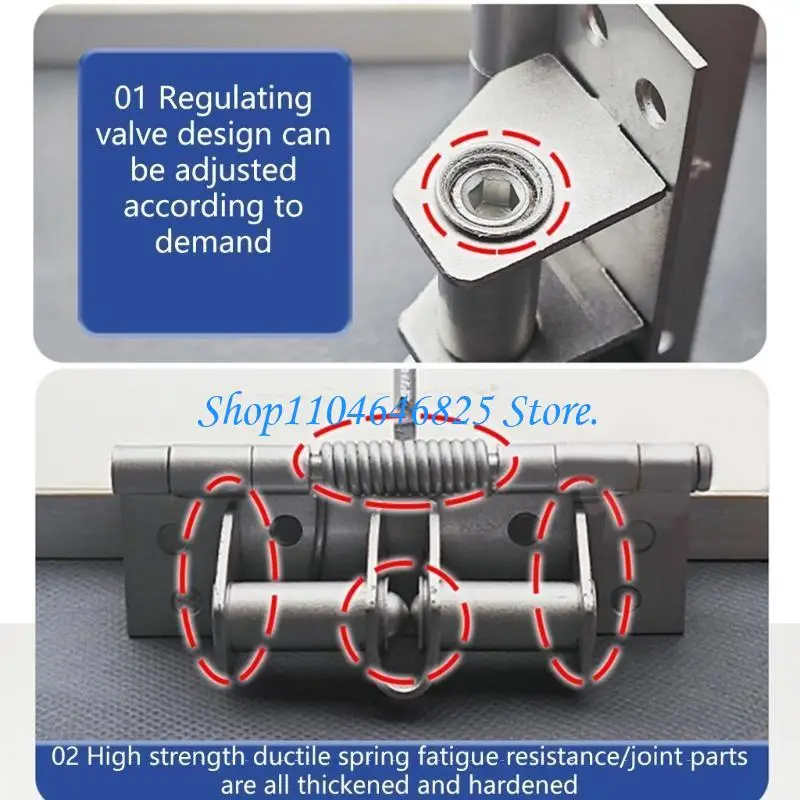 2Pieces Sturdy 4Inch Multifunctional Spring Hinges for Securerly Door Closures with Stylish Designs Daily Casual Use