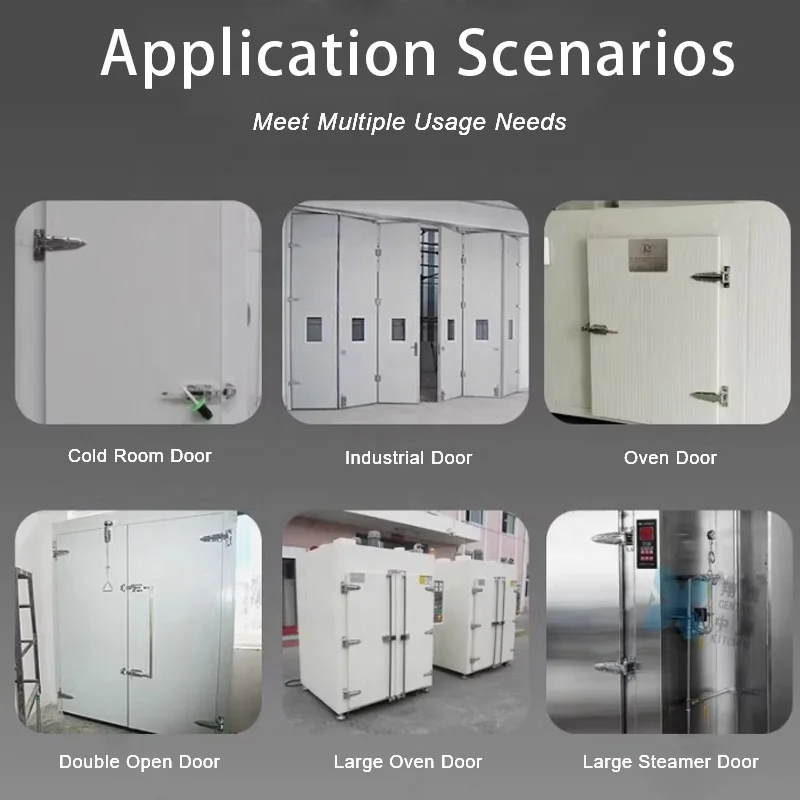Industriële stijl 1460S roestvrijstalen inloopbare halfbegraven deurscharnier voor koude kamer 1460 scharnier