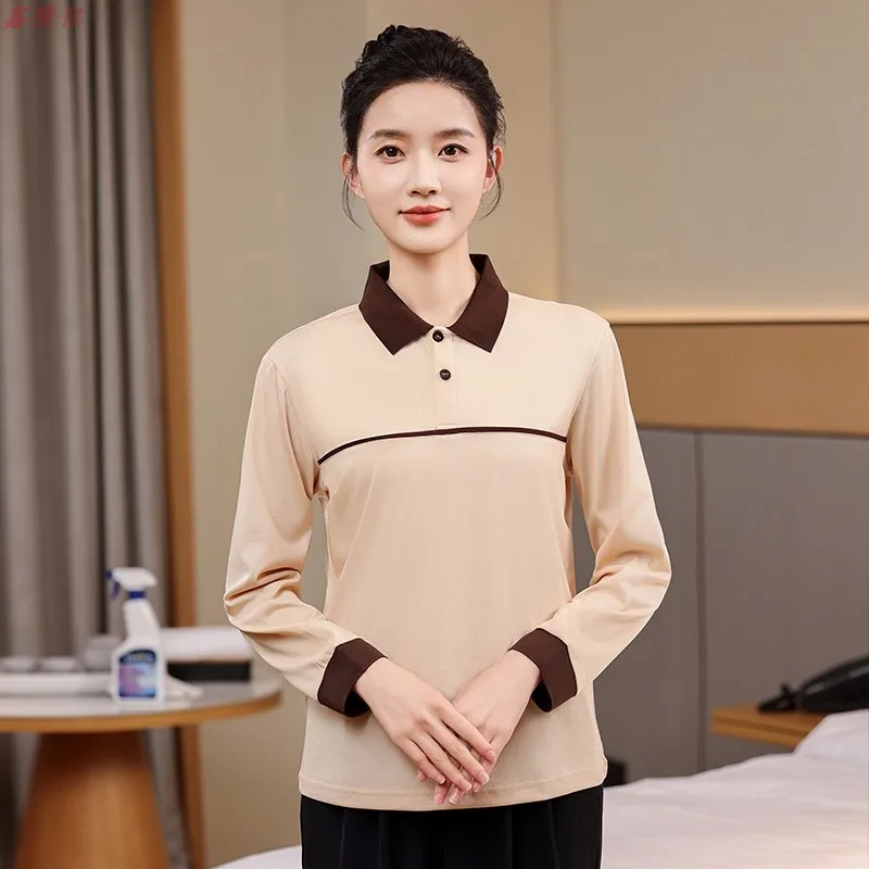 ホテル客室PACクリーニングユニフォームプロパティモールクリーナー作業服長袖ファーストフードレストランサービススタッフユニフォーム