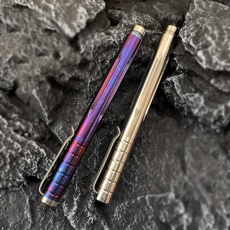 Titanium Alloy EDC Tactical Signature Pen Writing Tool Unisex Ballpoint Pen for Daily Carry Office School Supplies