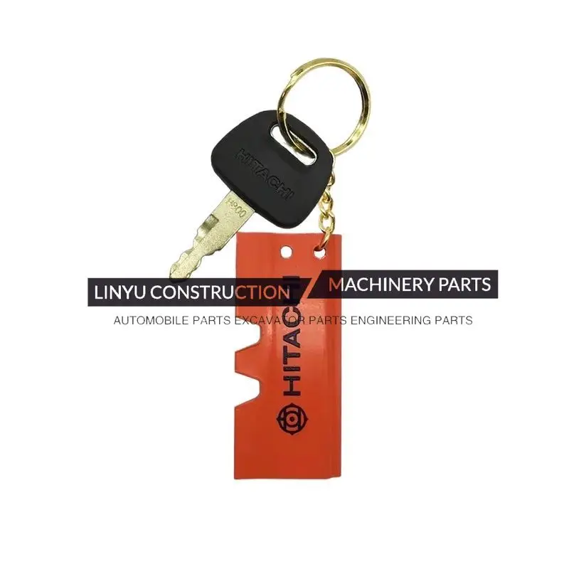 For kubota For Hitachi For Sany ignition key Excavator starter key with keychain