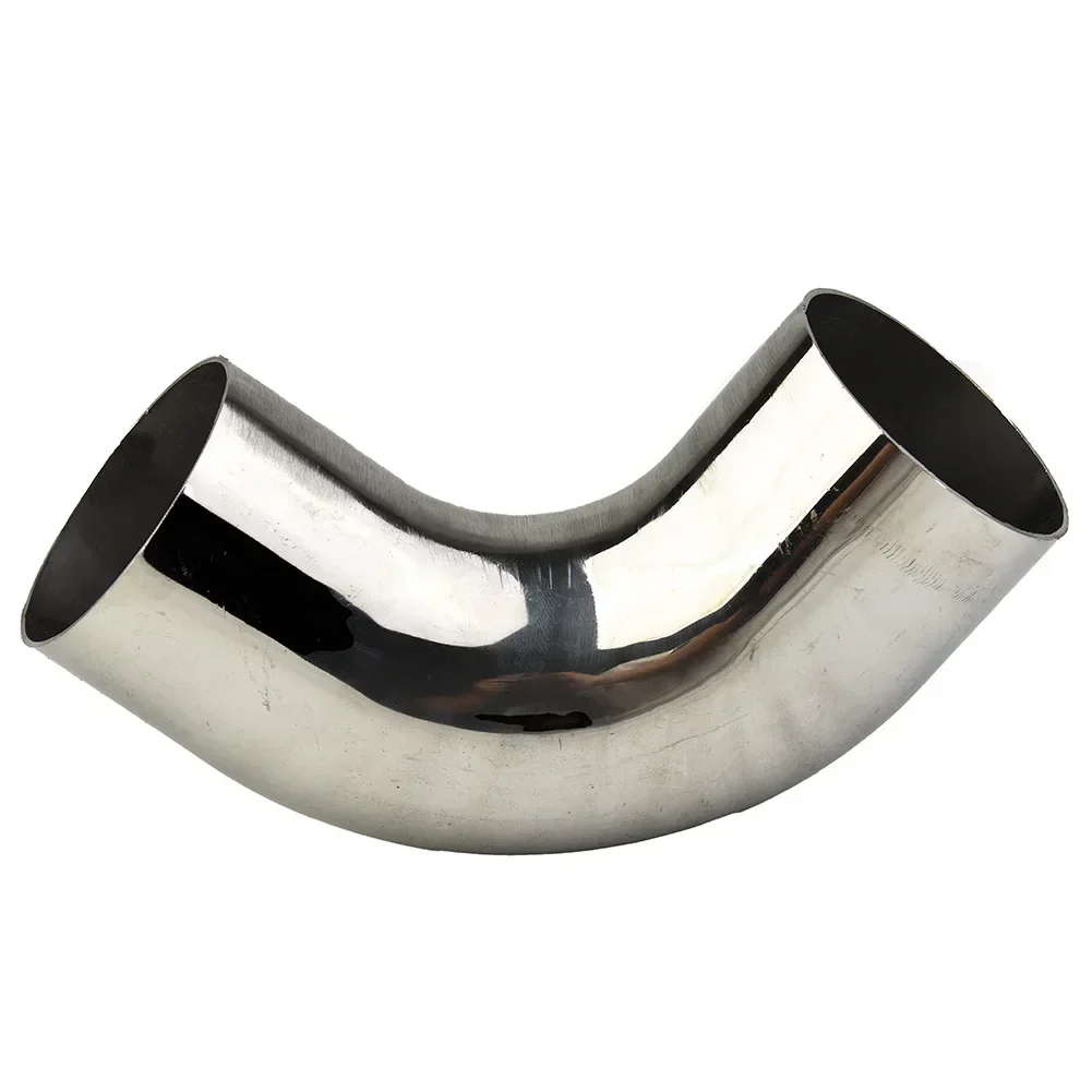 Stainless Steel Elbow 90° Mandrel Bend 90° Tube Polishing Tube DIY 19/25/32/38/51mm Bend Tube Car Exhaust Repair Replace Parts