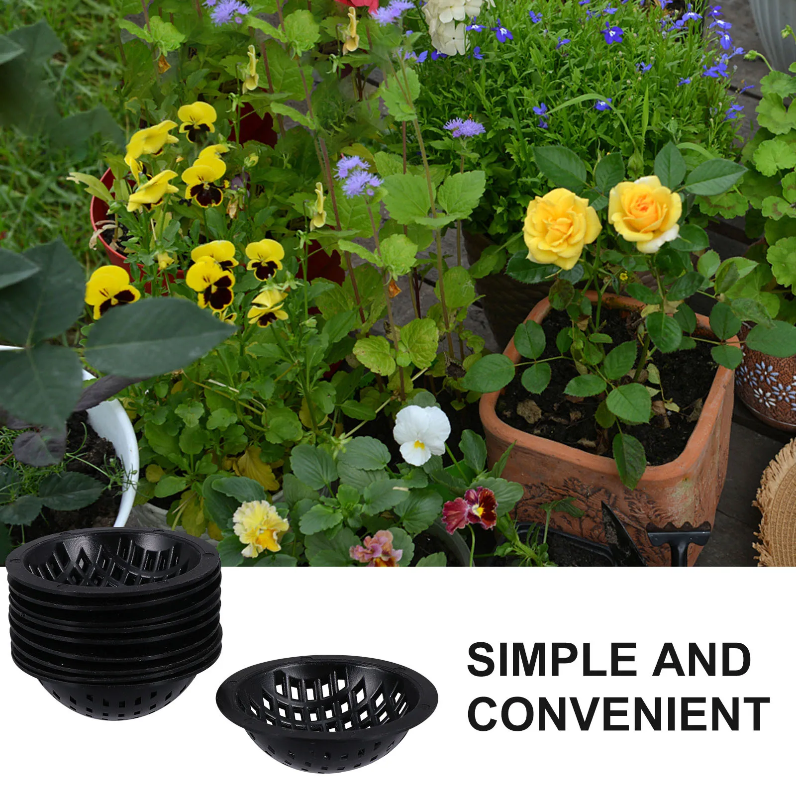 20 قطعة الزهرية أسفل منصات شبكية السلطانية شكل الصرف طوقا تنفس شبكة منصات التربة مانعة للتسرب ل بونساي الفجل الأخضر