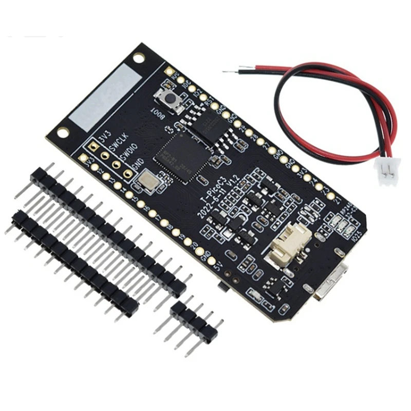 T-Picoc3 ESP32-C3 RP2040 Wireless WIFI Bluetooth Module Development Board Dual MCU 1.14 Inch ST7789 Display For Arduino