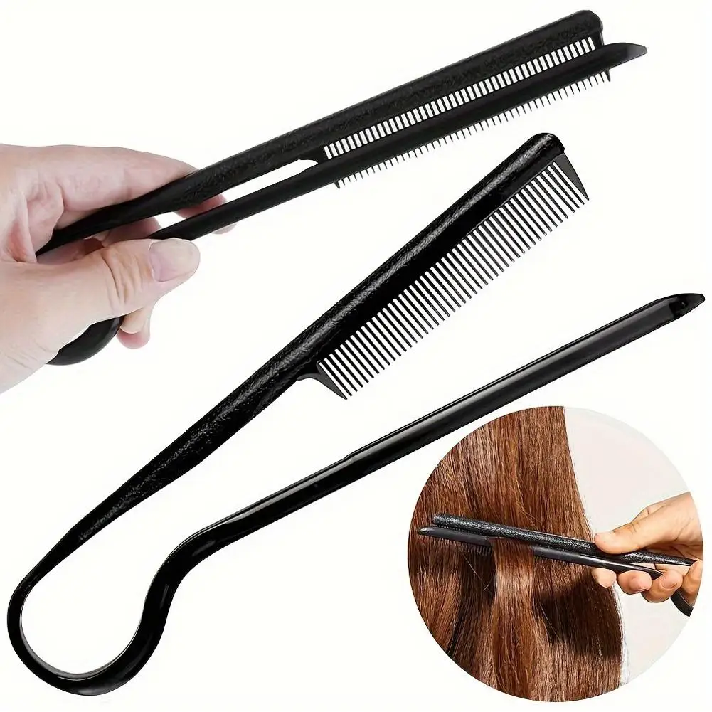 NEW Hairdressing V-shaped Comb Hair Sorting Straight Comb Clip Styling Comb Straightening Comb Hair Tools Home Comb