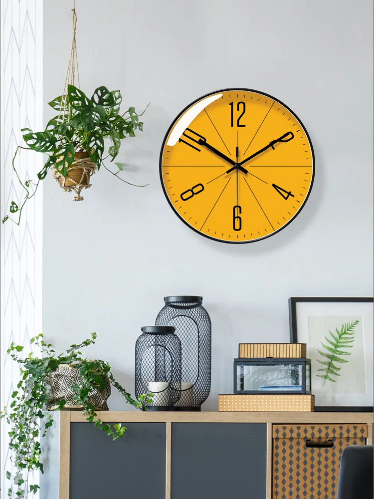 2025 Nordic Style Mute Wall Clock Creative Modern Wall Clock Home Bedroom Restaurant Living Room Decoration Wall Clock ZF922
