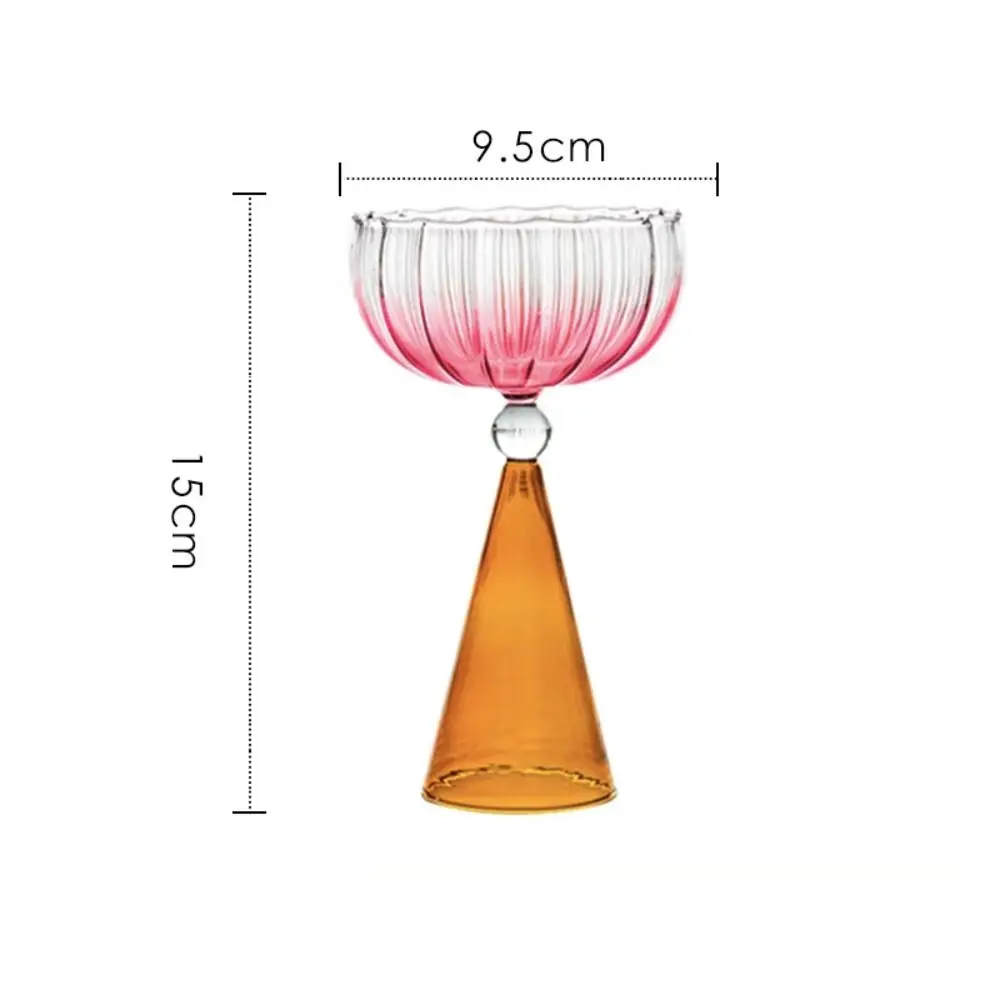 Cocktail Cup Glass Ice Cream Cup Colorful Creative Dessert Cup Whisky Champagne Wine Cup Party