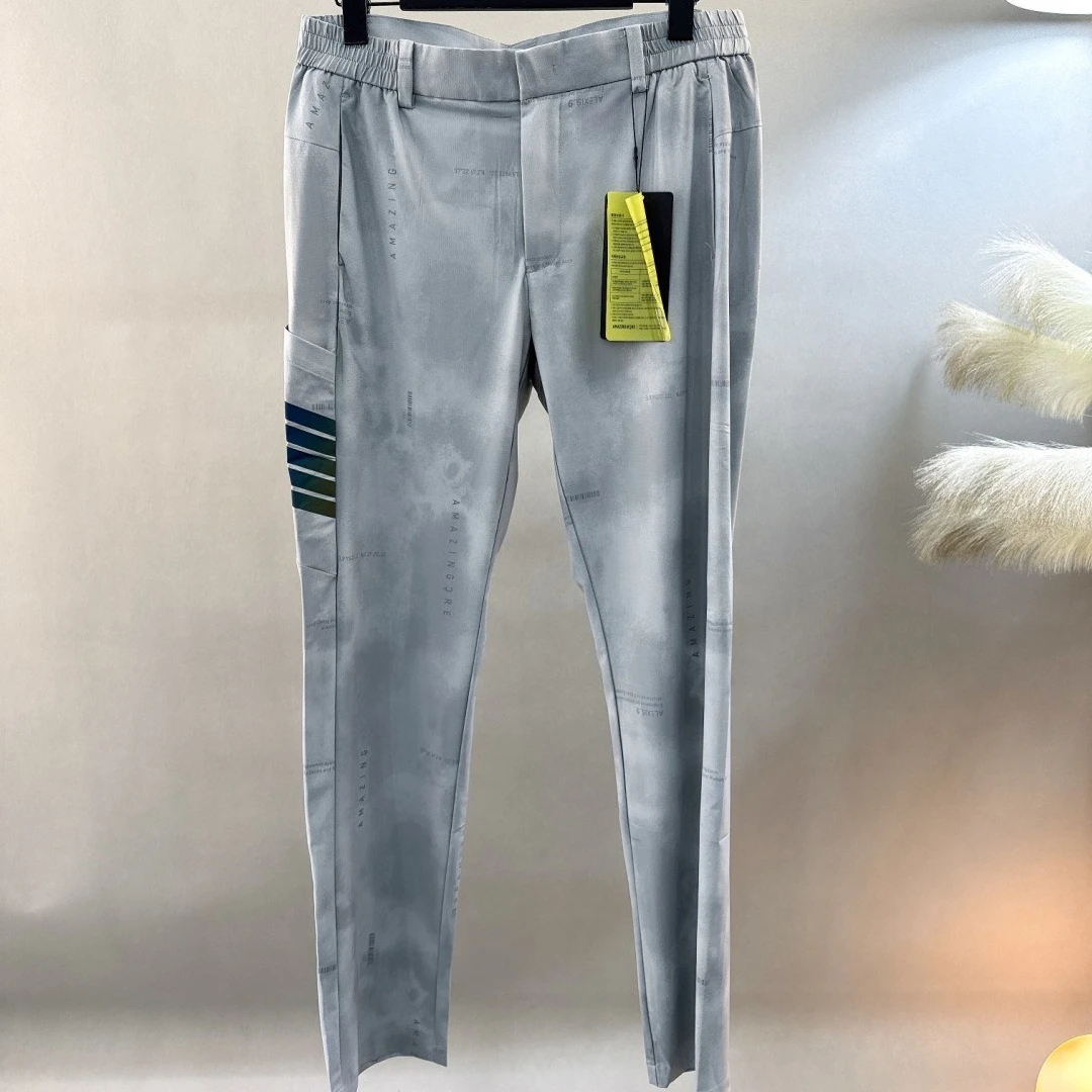 Men's Golf Pants 2026 Fall New Korean Style Slim Fit Stretch Quick-Dry Sporty Breathable Moisture-Wicking Outdoor Polyester