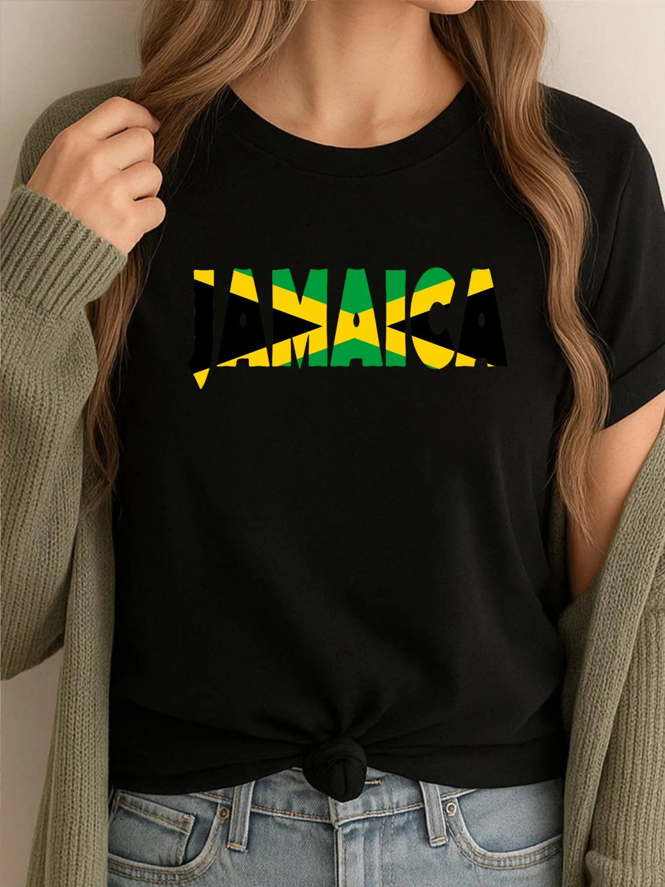 

Последняя футболка с принтом Ямайка, мужские футболки, рубашки с рисунком, мужская простая мягкая футболка, повседневная одежда, повседневные топы