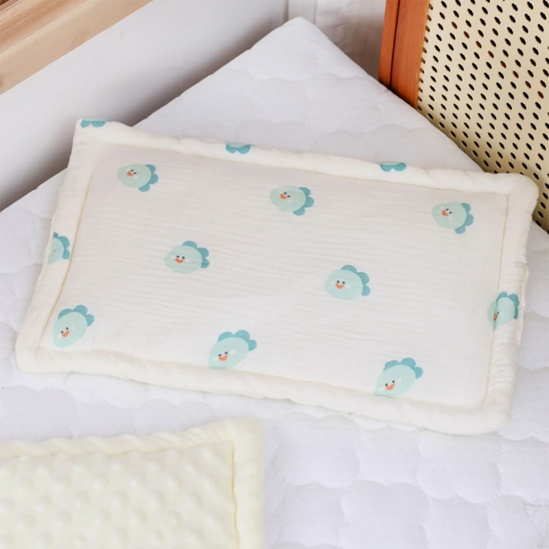 Oreiller literie en coton pour bébé, oreiller pour nouveau-né, sûr confortable, soutien doux pour les nouveau-nés, sommeil