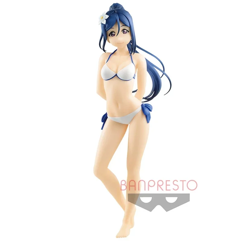 Bandai Original EXQ LOVE LIVE Kanan Matsuura Swimsuit Action Figure Model Desktop Ornament