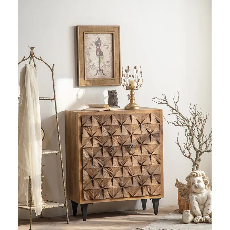 

Solid wood cabinet TV cabinet Modern