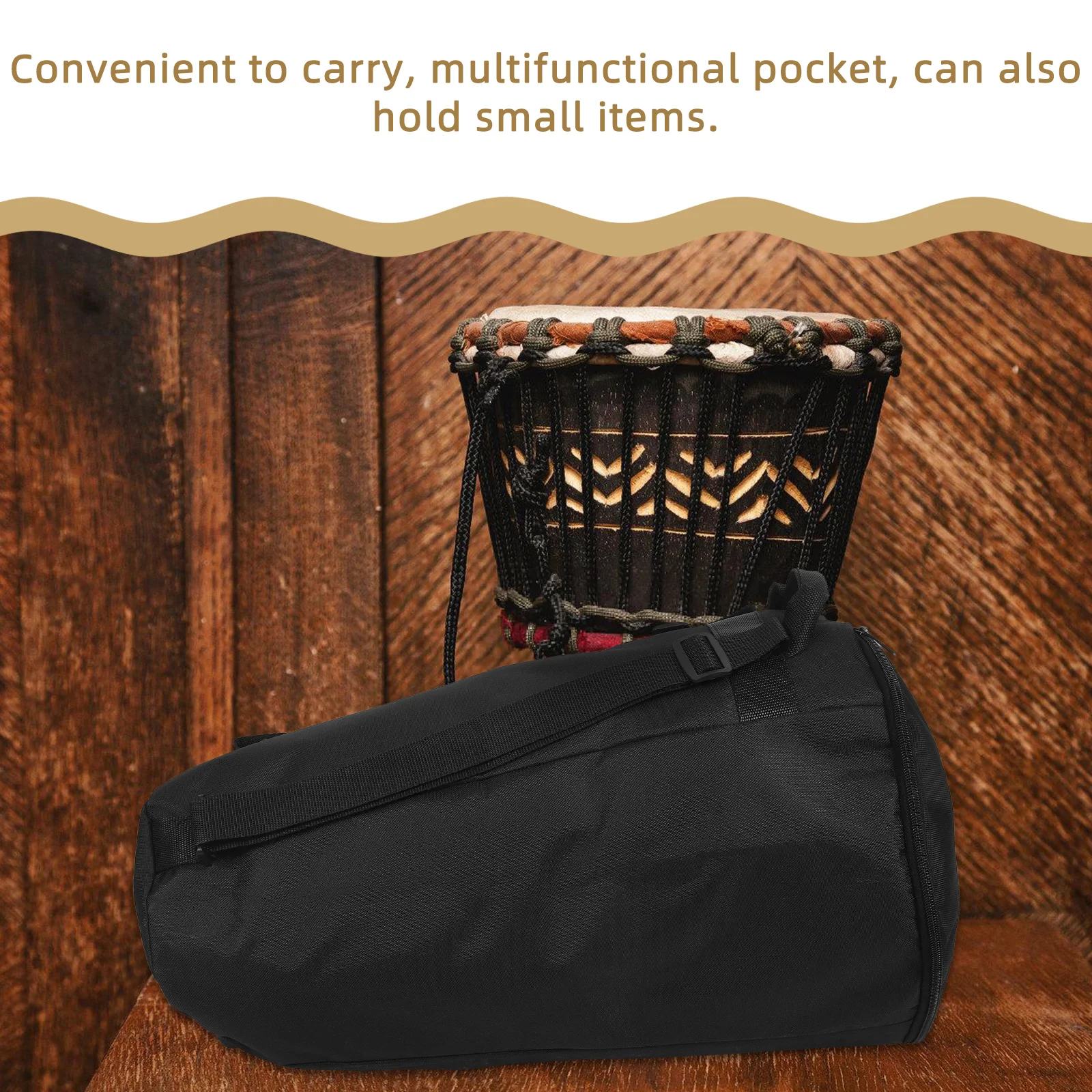

African Drum Musical Instrument Accessory 10 Inch Oxford Cloth Storage Case Hand Drum Musical Instrument Backpack