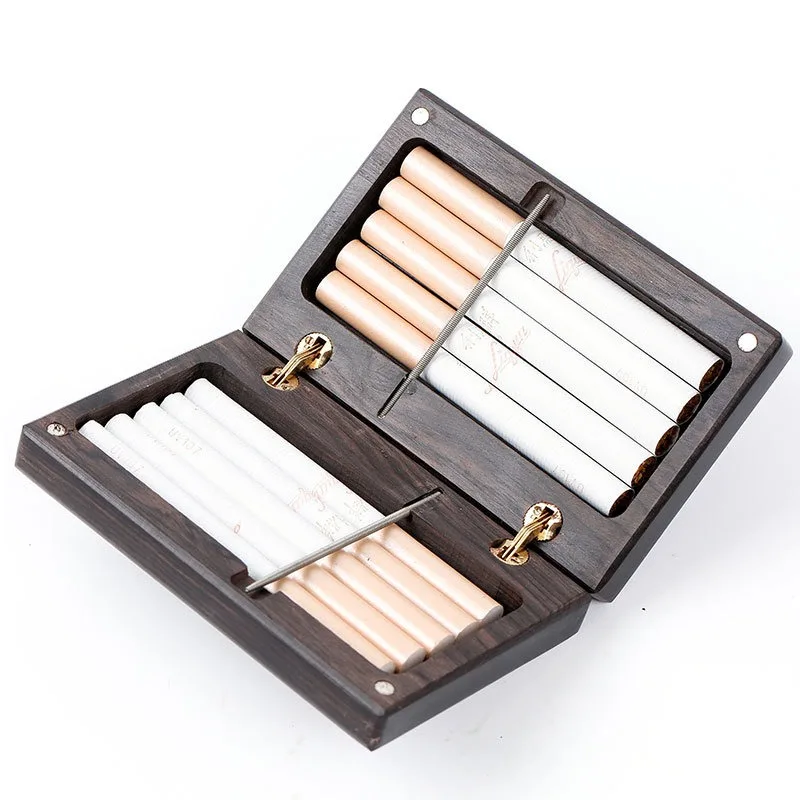 Purple sandalwood solid wood cigarette box 10 pack cigarette box Luxury Father's Day Gift