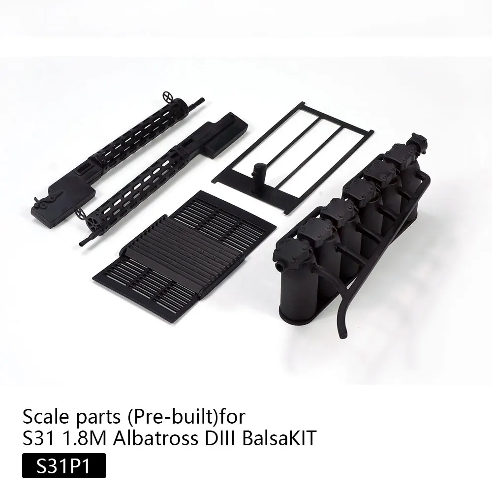 DW Hobby Pre-assembled Scale Detail Parts for S31 1.8M Albatross DIII Balsa Model Aircraft