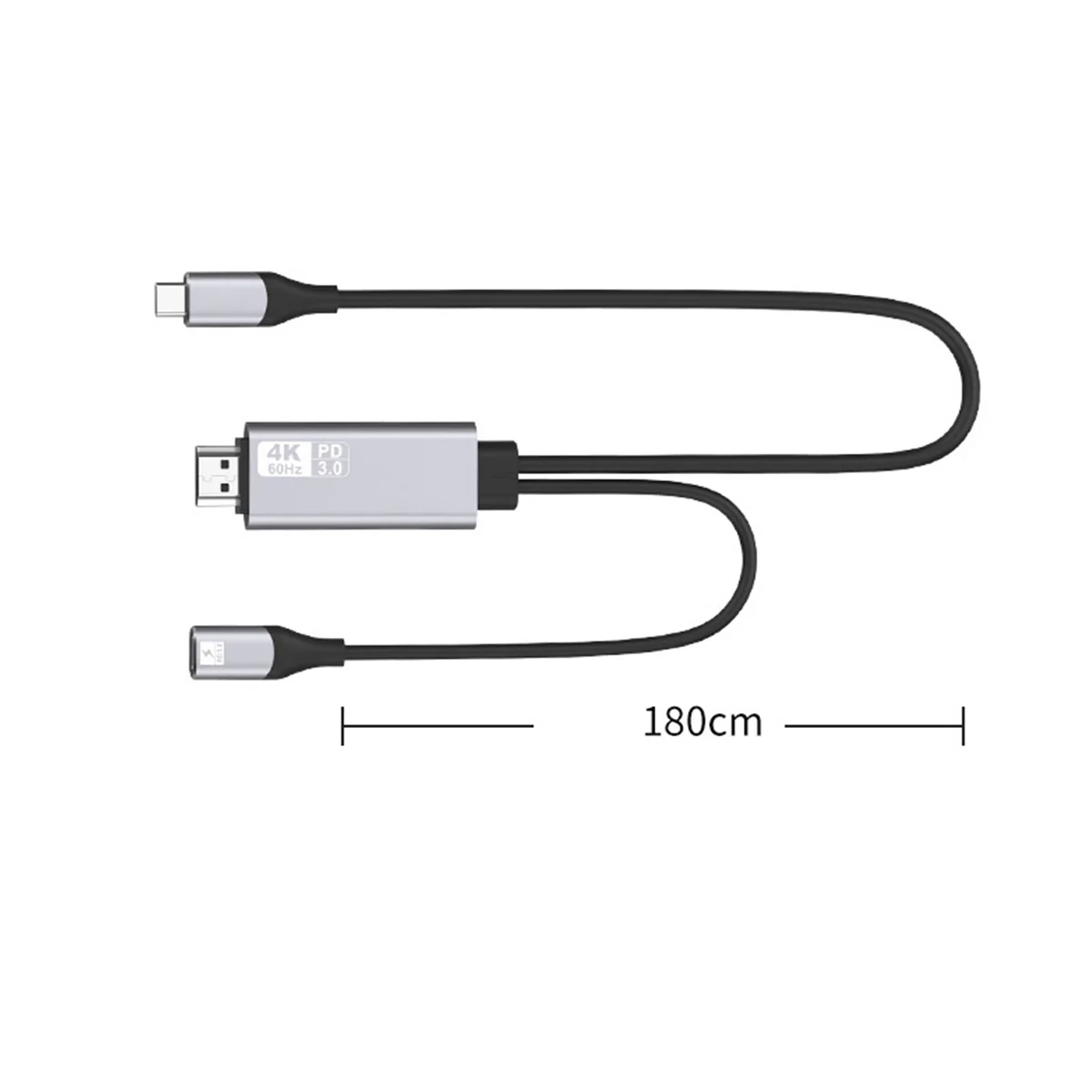 4K@60Hz Type C to -Compatible Cable Screen Mirroring Device for Laptop Converter Adapter Screen Sharing Accessories