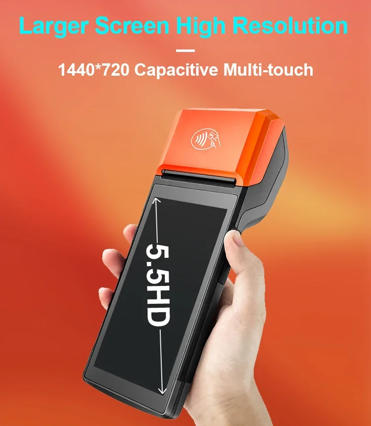 R WIFI BT 58mm Thermal Receipt Printer Code Scanner Handheld Mobile Android Pos Terminal Machine Point of Sale R330 Plus