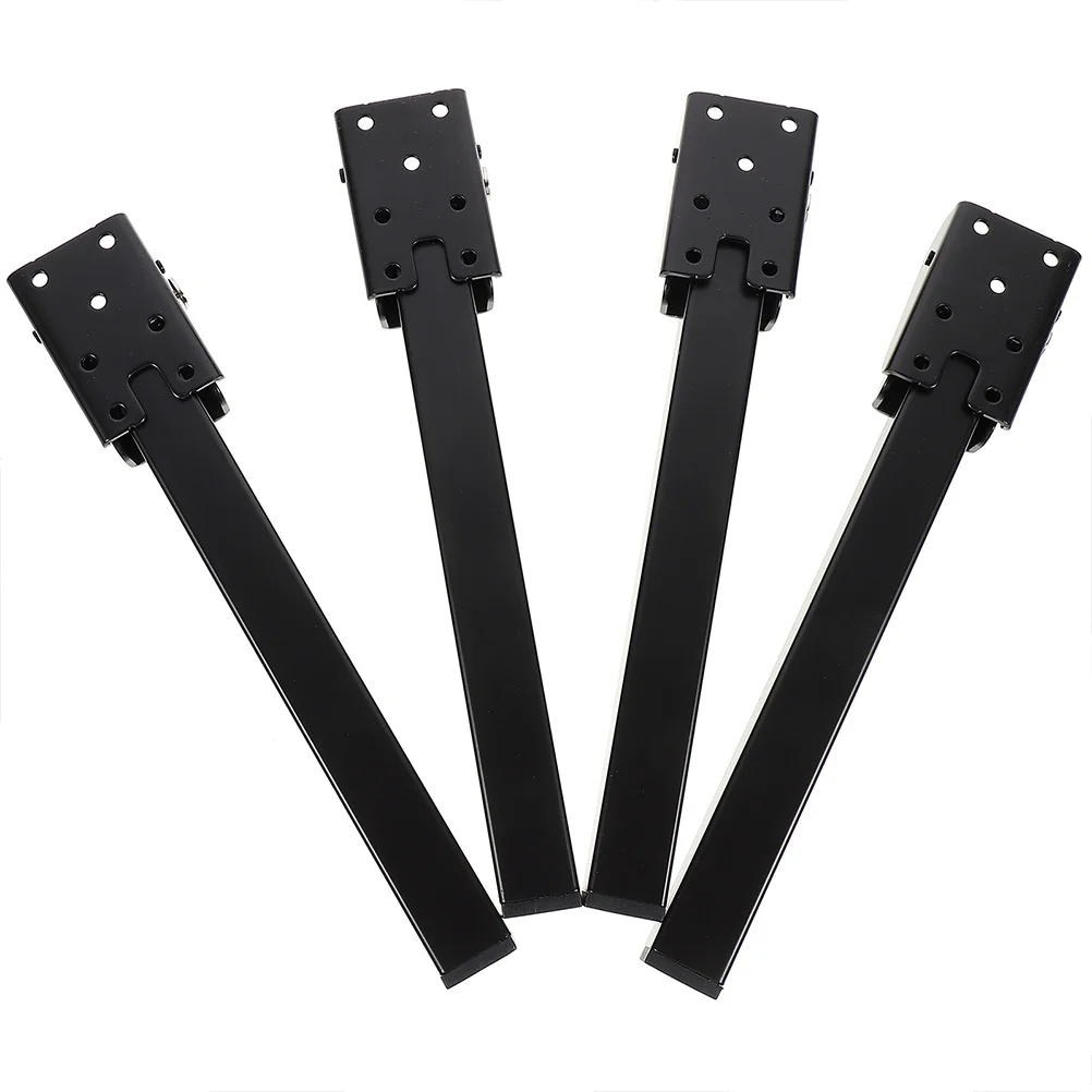 

4Pcs Heavy Duty Square Table Legs Foldable Metal Supports High Load Capacity for Laptop Desk Bed Table Replacement Furniture