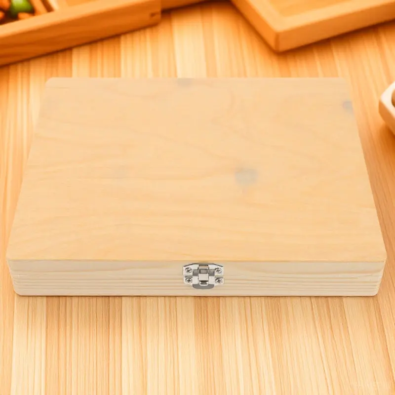 Wooden Microscope Slide Storage Container with Numbered Positions and Content Sheet for Laboratory Teaching