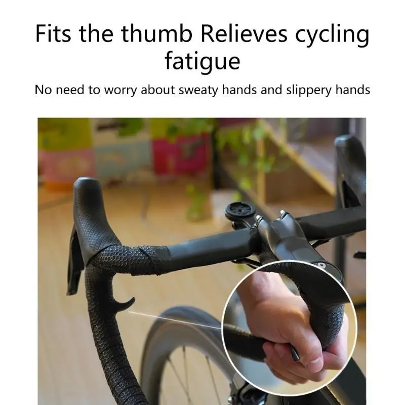 

652F 1Pair Non-Slip Bicycles Handle Bar Ends Rest Road Bike Handlebar Thumb Rest Ergonomic Bicycles Rest Handlebar Bike Part