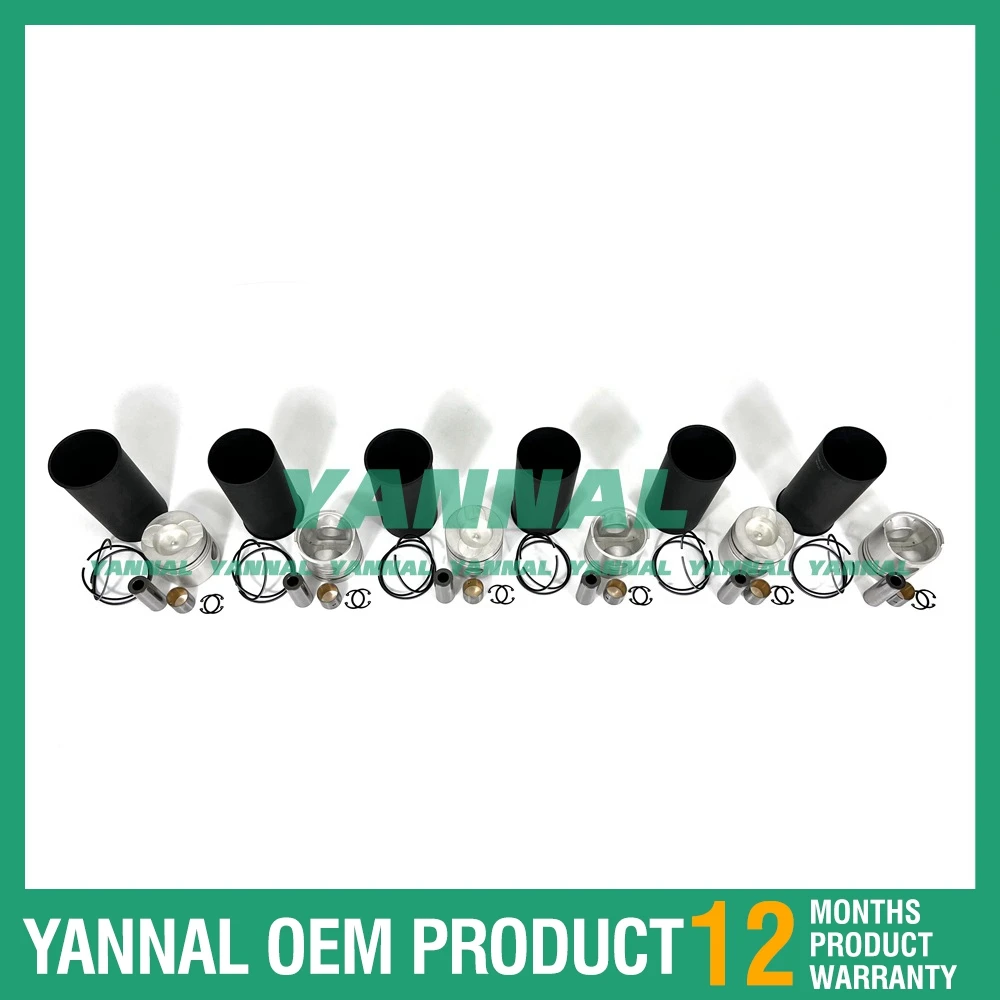 طقم بطانة اسطوانة NE6 لأجزاء محرك حفارة نيسان