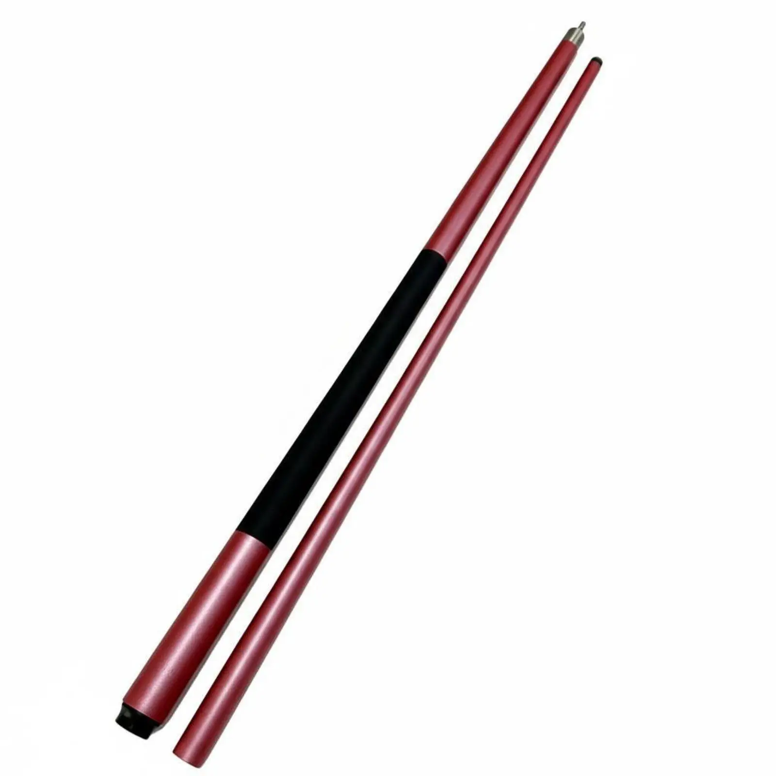 2-Piece Pool Cue Alloy Joint Fiberglass Billiard Stick Pro Taper for Game Room