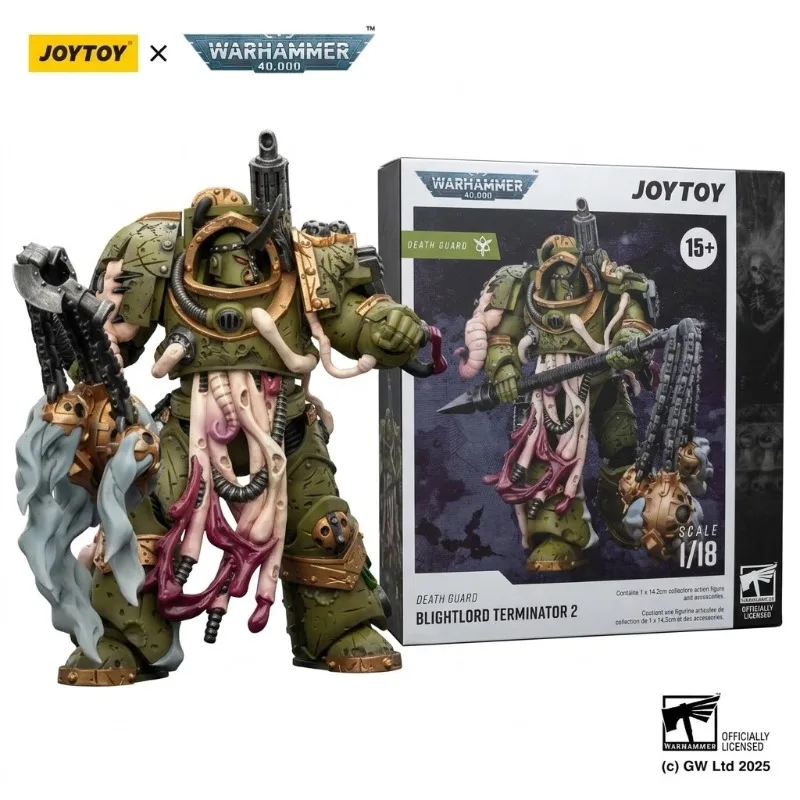 In Stock 100% Original JoyToy Warhammer 40000 Death Guard Nurgle Terminators 3 Pack Action Figures Collectibles Models Toys Gift