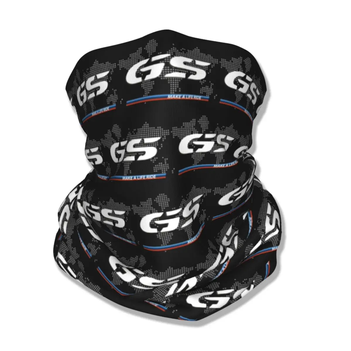 GS World Map Bandana Neck Gaiter Printed Motocross Race Mask Scarf Multi-use Cycling Scarf Outdoor Sports Unisex Adult Winter