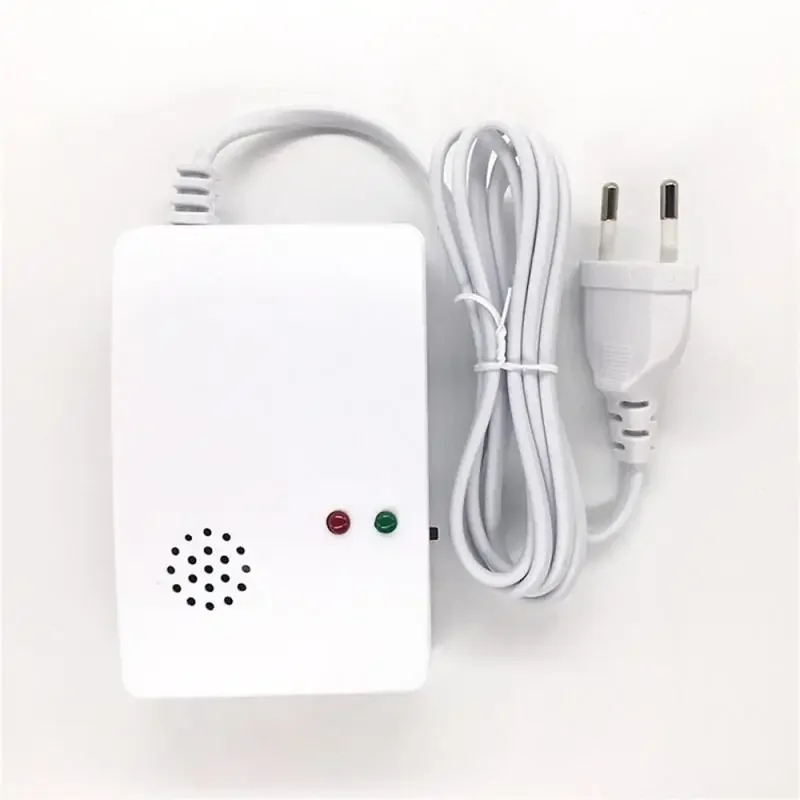 Independent Carbon Monoxide Detector, Gas Detector,Gas Alarm Sensor Methane Propane ,Gas leak Detector ,EU Plug LCD Security