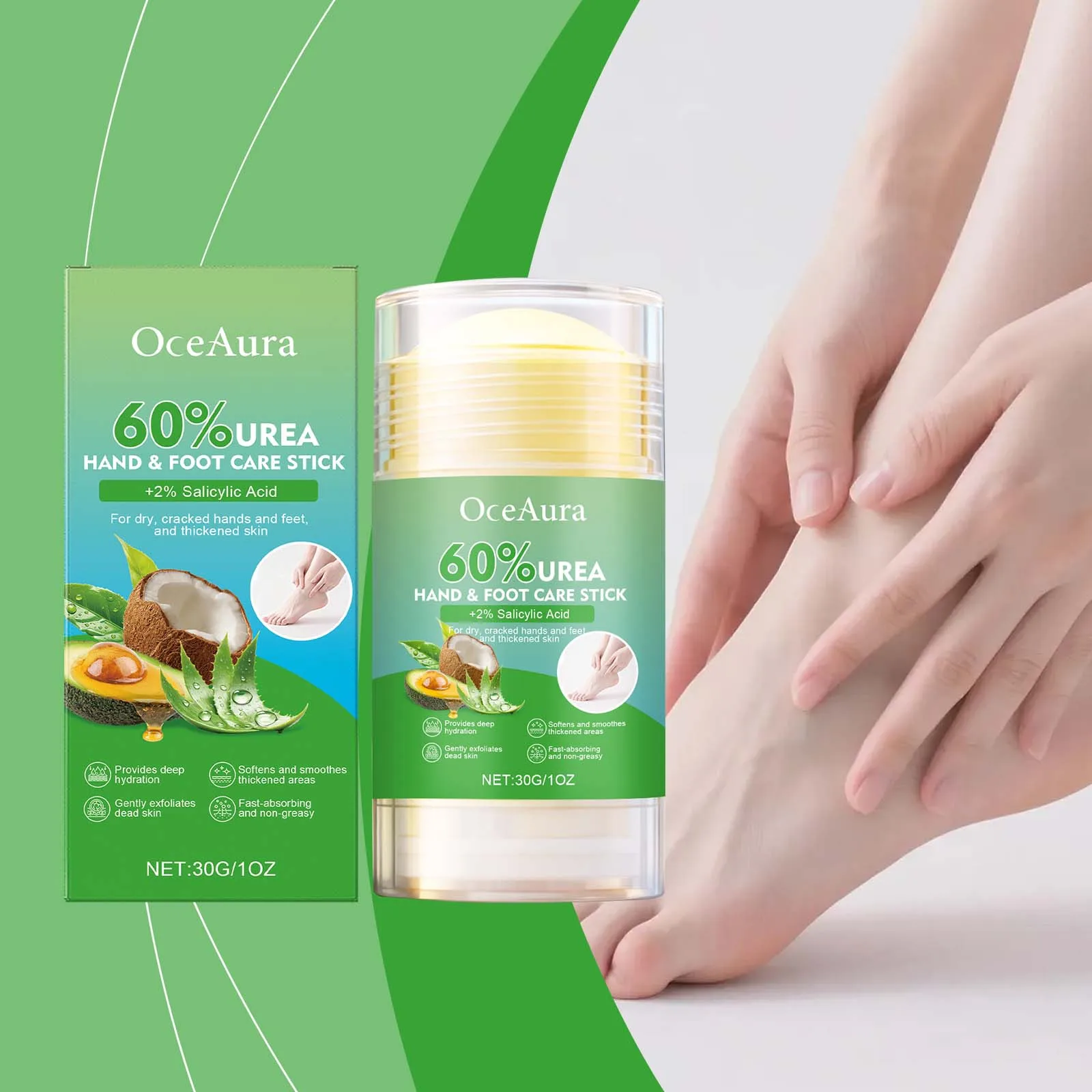 

Moisturizing Foot Cream for Very Dry Skin Softening Dead Skin Remover Reduce Roughness Moisturize Smooth Heel Crack Repair Stick