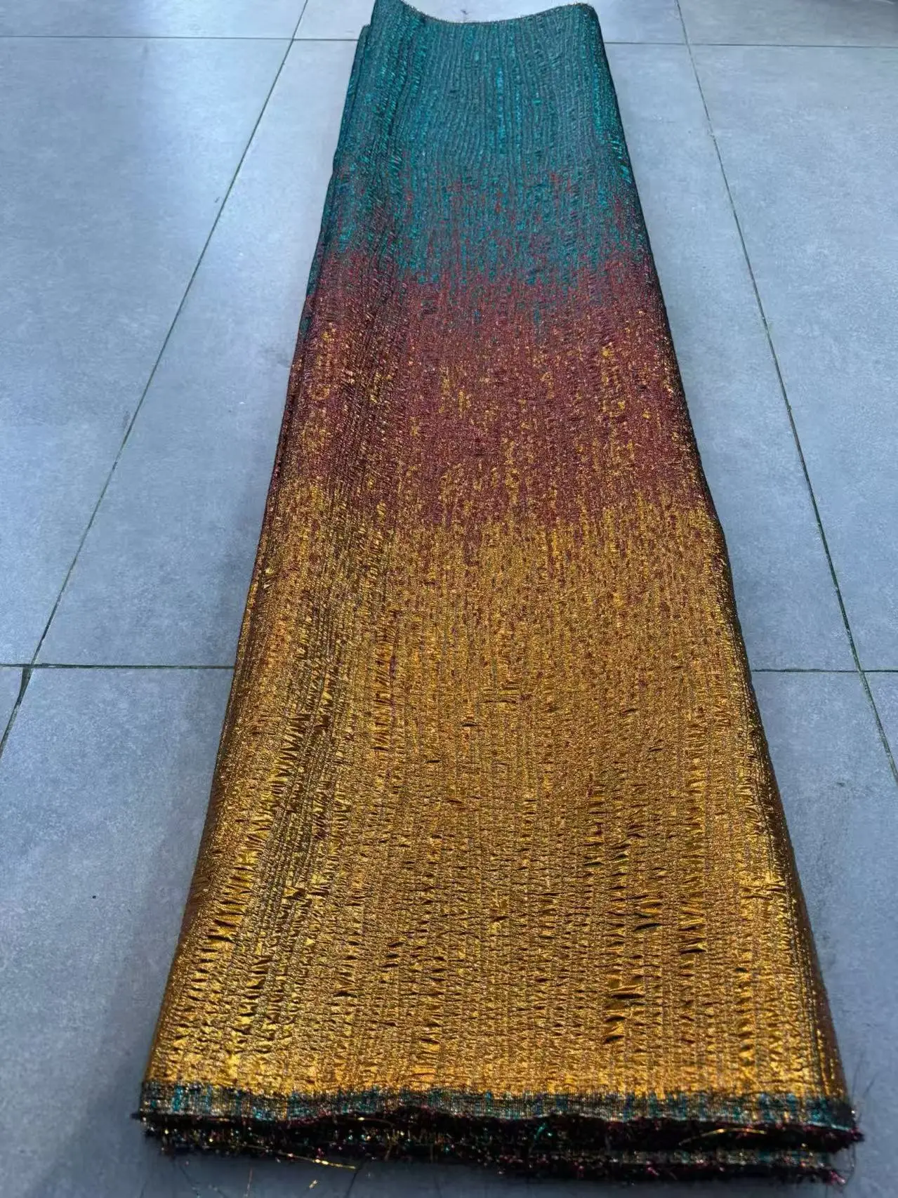 ผ้าลูกไม้เนื้อโบรเคดออร์แกนซ่าแบบหรูหราจากไนจีเรีย ผ้าลูกไม้ลายแจ็คการ์ดแบบแอฟริกัน 5 หลา ผ้าลูกไม้ทูลล์ฝรั่งเศสคุณภาพสูงสำหรับตัดเย็บชุด