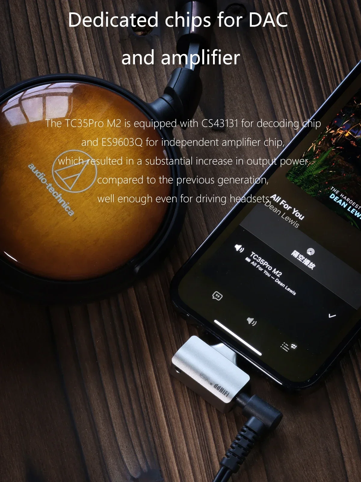 DD ddhifi TC35Pro M2 / TC35Pro E2 USB DAC AMP dongle ประเภท C/ฟ้าผ่าเป็น3.5มม. ชิป ES6903Q CS43131 PCM384 DSD256