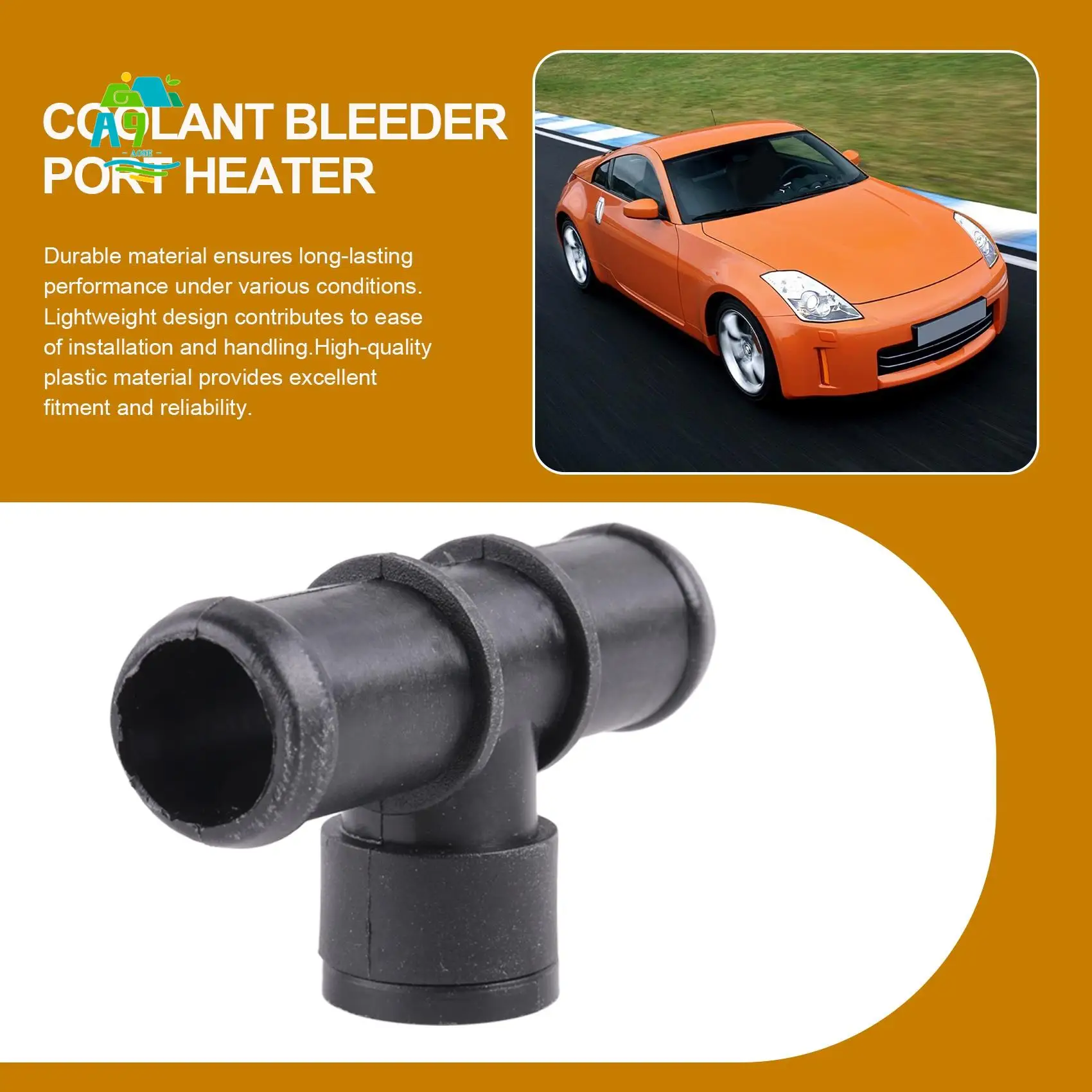 A09E-92500-AR00 Upgraded Aluminum Coolant Bleeder Port Heater Hose Connector For Nissan 350Z (03-08) Infiniti Q45 G35