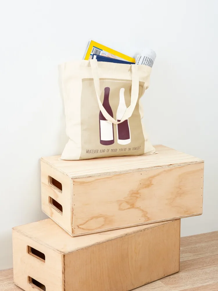 Bottle of Red, Bottle of White Tote Bag Portable shopping bag tote bag men's Shopping bags reusable shopping