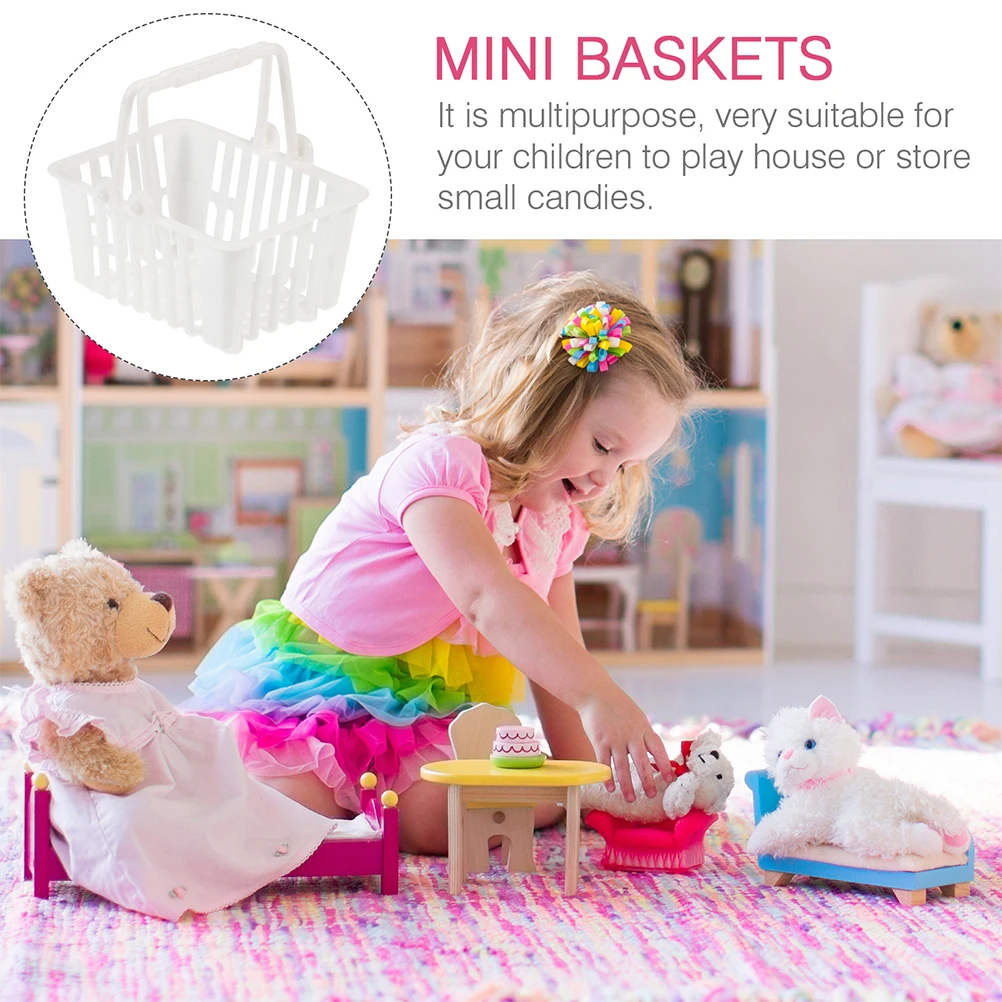 12 قطعة من سلال اللعب الصغيرة لتخزين حلوى الأطفال، سطح أملس من البلاستيك عالي الجودة، لا توجد إصابة، سهل التخزين