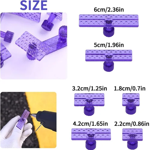 Imagen 2 del producto Pestañas PDR profesionales, pestañas de pegamento para eliminación de abolladuras de automóviles, reparación de carrocería, varios tamaños