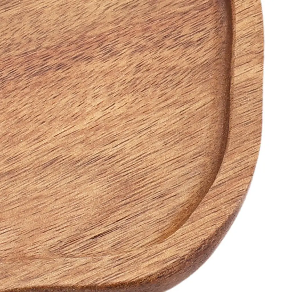 Decorative Wood Tray Rectangular Platter Snack Serving Board for Table Center Parties and Events