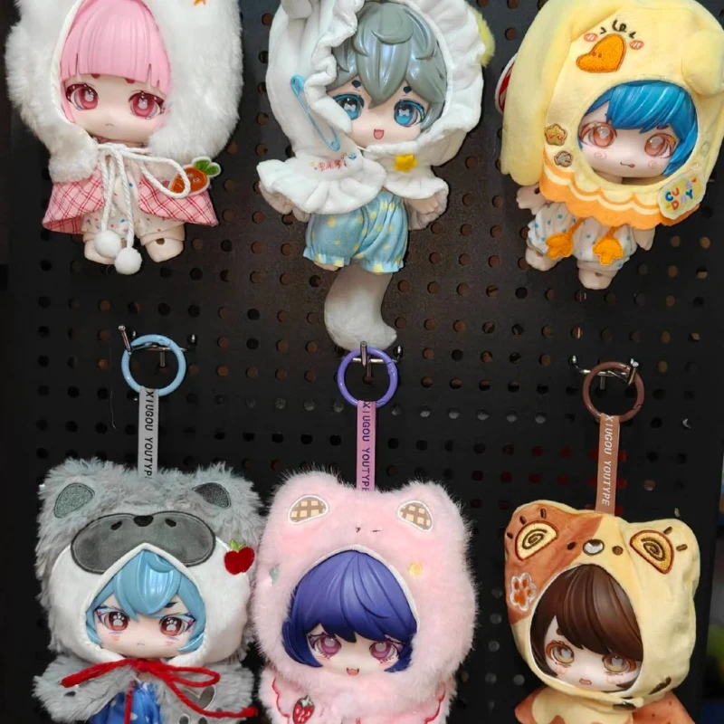 

In Stock Let Us Have A Snack Series Blind Box 1/12 Bjd Articulated Action Figures Cute Animal Hooded Trendy Toys Desktop Decor