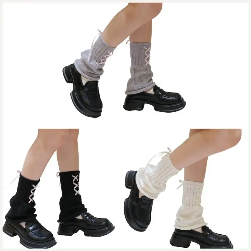 

Leg Warmer Winter Warm Knit Leg Sleeves Students Girls Foot Covers
