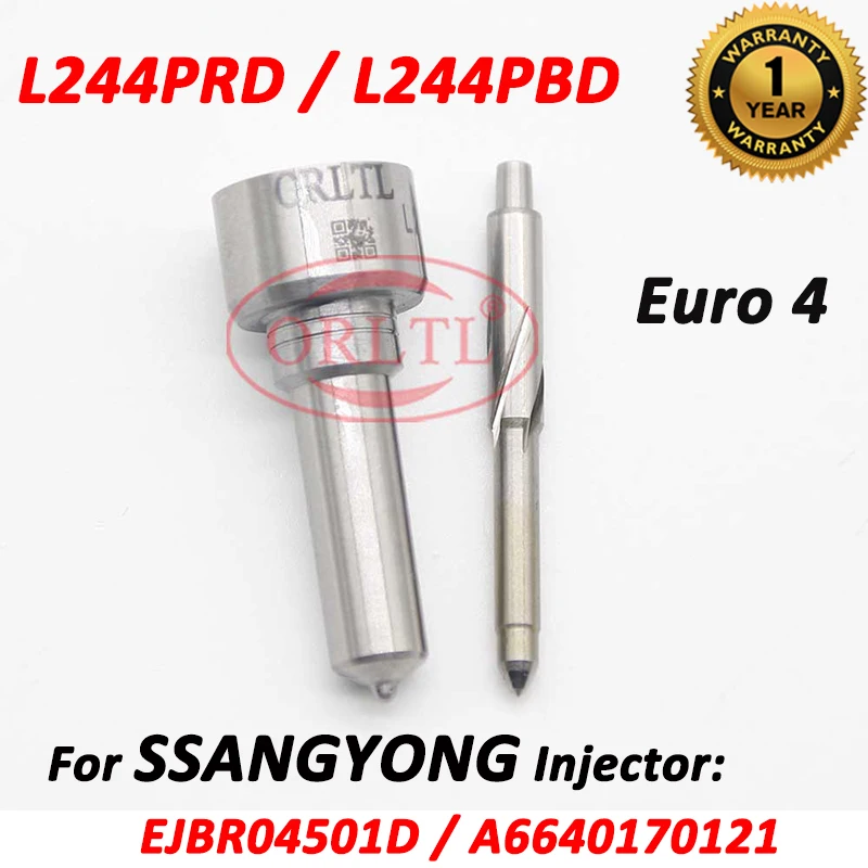 L244 PRD Diesel Nozzle L244PBD Fuel Injection Nozzle L244PRD For Ssangyong Actyon Kyron Injector Assy EJBR04501D 6640170121