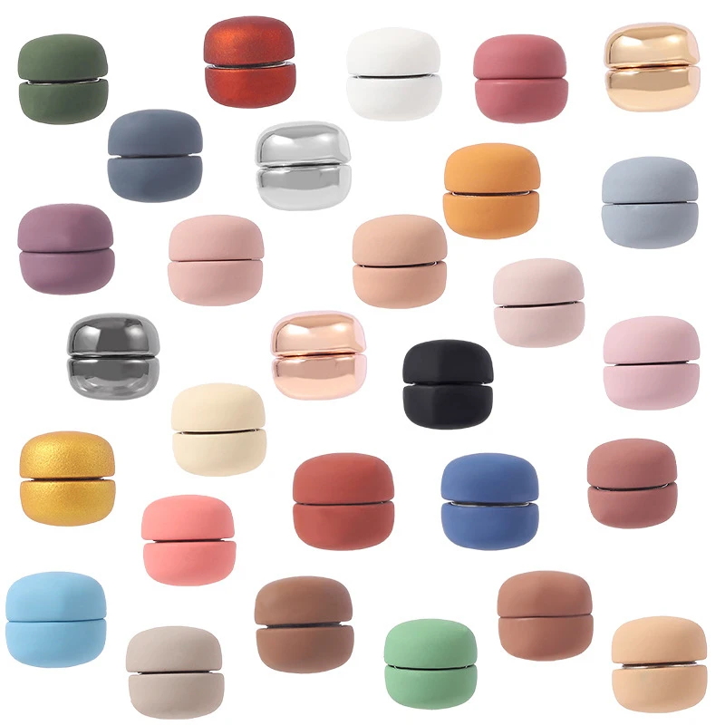 Dual-use Colorful Magnetic Hijabs Safe Brooch Pins Muslim Women Hijab Scarf No Hole Strong Magnet Pins Decoration Accessories